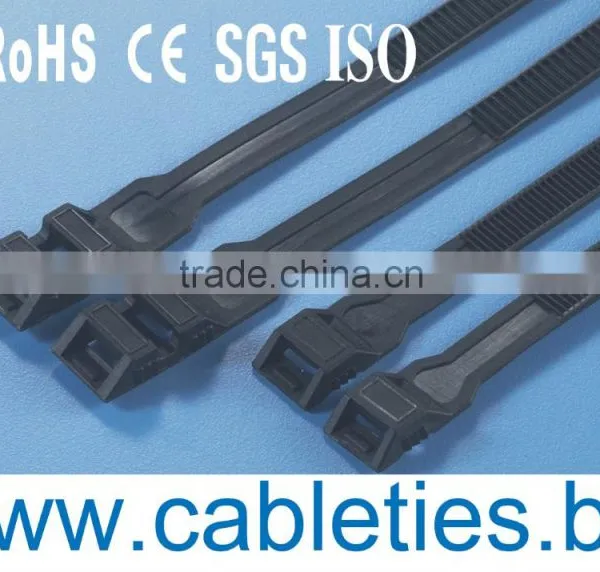 Double Ended Plastic Zip Binding Ties Pa66 Nylon Self-Locking