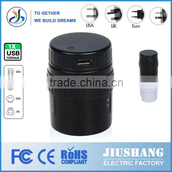20116Kantravel Patent Universal Travel Adapter Usb Charger With Case