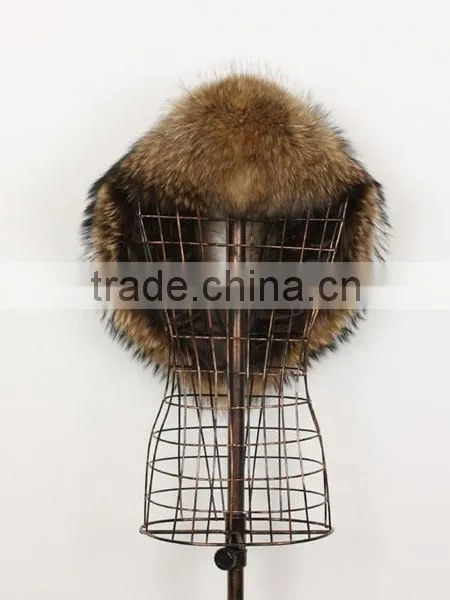 Lady's Soft Raccoon Fur Collar RC15 photo-4