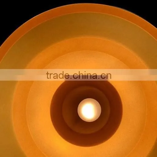 White Painting and Gold Lamp Shade Metal Hanging Pendant Lamp photo-5