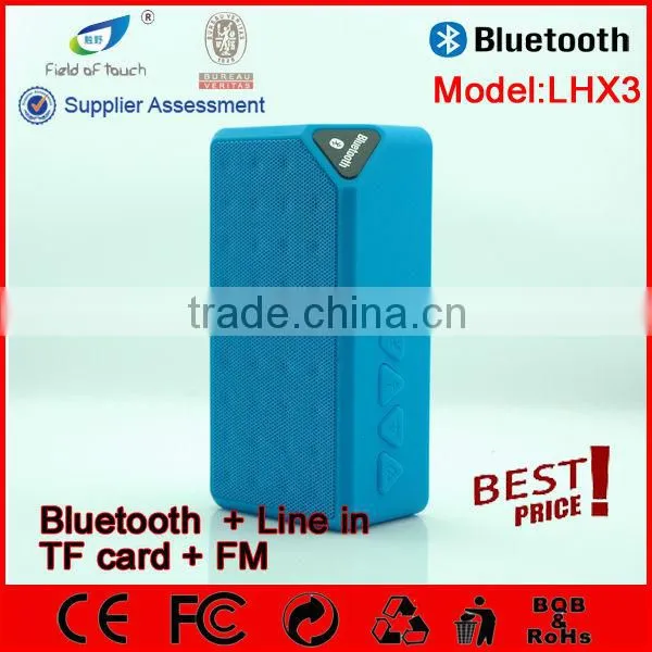 X3 Hot Selling Wireless Handsfree Calling Cheap Price Promotion Gift Speaker With Battery Removeable photo-5