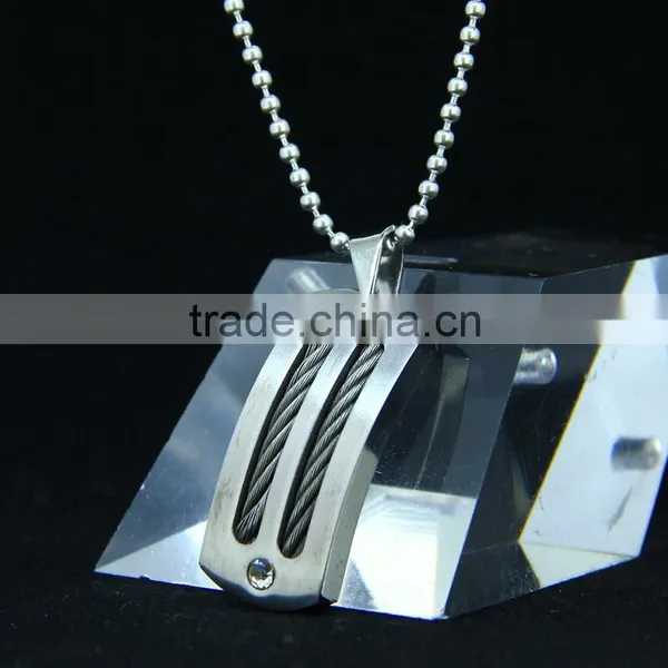 100% Authentic Material Black Tag Pendant Necklace For Man photo-6