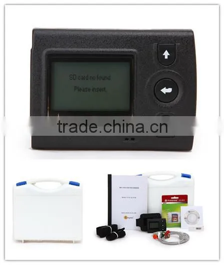 New 3 12 Channels Mini LCD Holter Recorder System ECGLAB Premier Holter Software photo-2