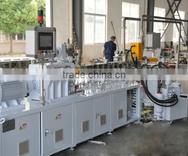 Small Plastic Masterbatch Granulator Twin Screw Extruder Compounding Granules Pelletizer Extruder photo-6
