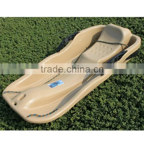 Plastic Snow Sled Ski Snowsledge With Brake and Rope photo-2