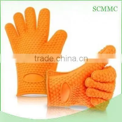 Silicone Oven Five Finger Glove Heat Resistant Oven Mitt Glove photo-5