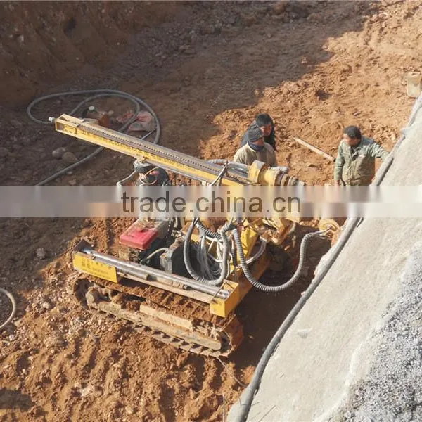 High Air Pressure Crawler Hydraulic Drilling Rig D100YA2-2 For Depth 30 Meters photo-6