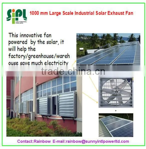 Vent Tool Solar Energy DC Powered Solar Air Ventilation Exhaust Fan for Industry Poultry photo-3