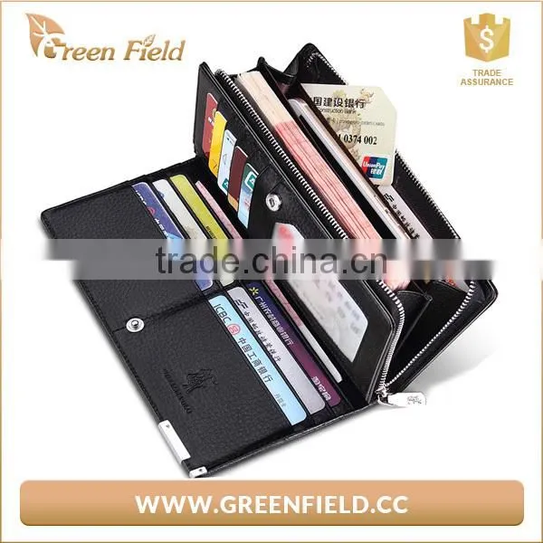 Fashion RFID Blocking Water Resistant Leather Card Wallet photo-2