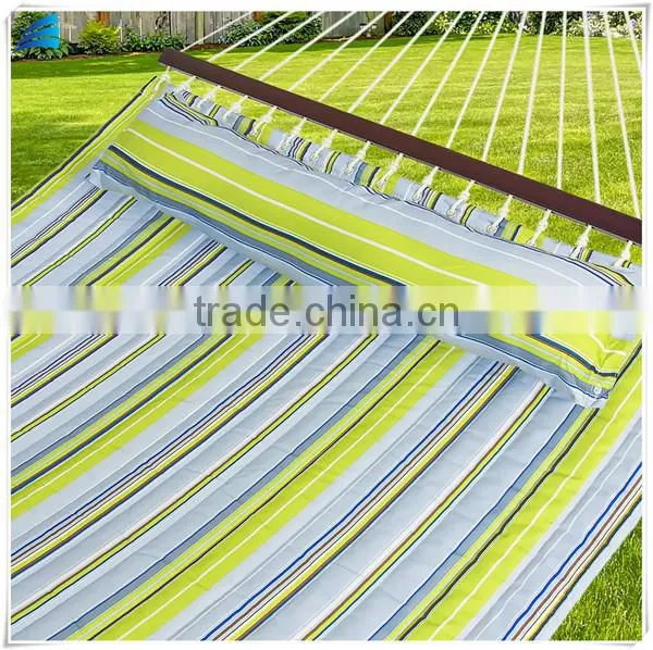 Portable Cotton Fabric Hammock Chair With Detachable Pillow photo-2