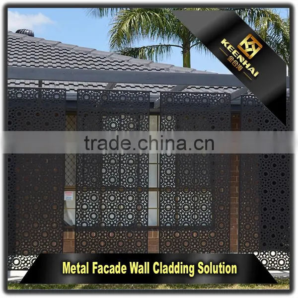 Architectural Laser Cutting Sheet Metal Aluminum Screen Panel for Garden Fence Facade photo-3