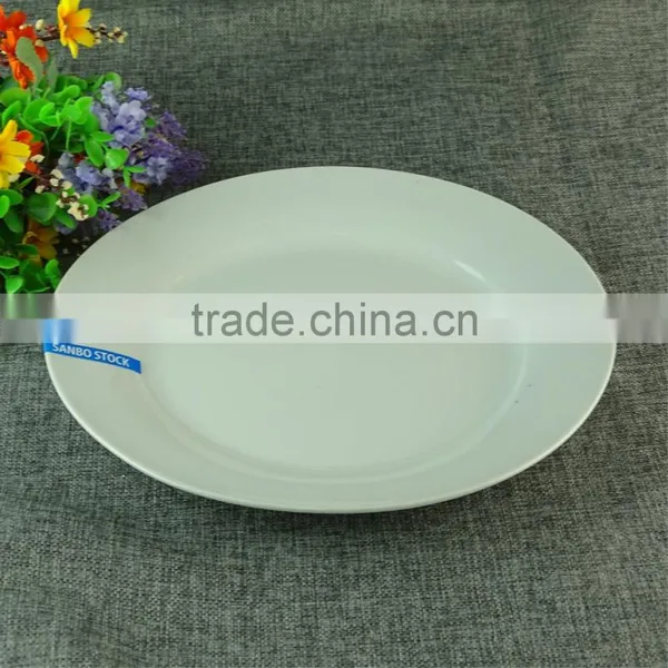 Wholesale High Quality Hotel And Restaurant White Round Porcelain Ceramic Dinner Plate photo-2
