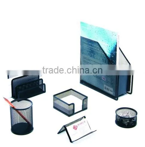 Hot Sale Durable Metal Mesh Office Desk Stationery Set photo-2