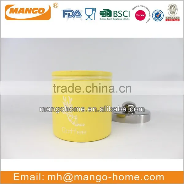 Unique Colorful Carbon Steel Metal Kitchen Sugar and Flour Canister Set photo-2