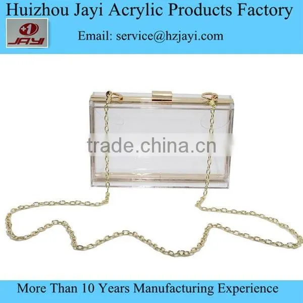 Wholesale Fashion Custom Print Women Pvc Plastic Lucite Elegant Transparent Clear Acrylic Clutch Bag photo-2