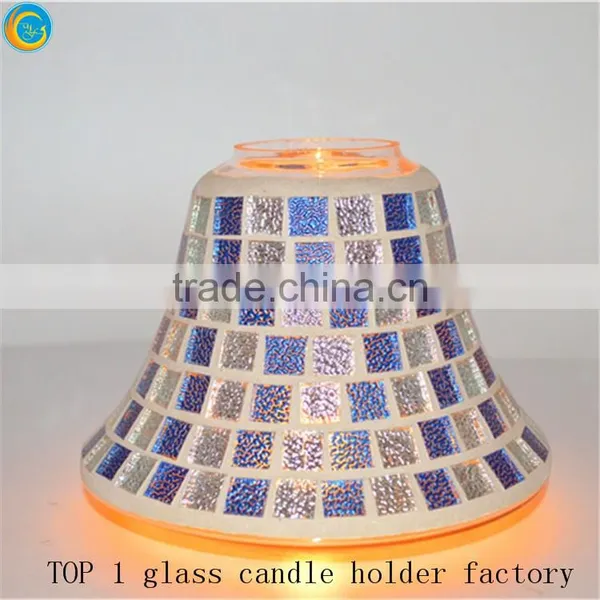 Glass Mosaic Antique Candlestick Holders photo-4