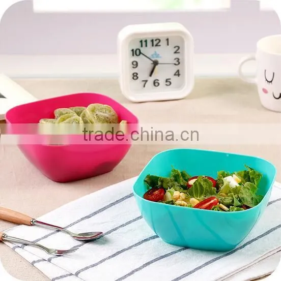 Colorful Plastic Fruit Bowl Snack Tray Nut Bowl Candy Tray Salad Bowl Plastic photo-2