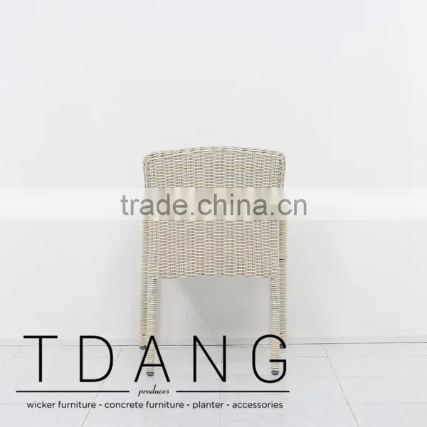 Valencia Wicker Dining Chair - Poly Rattan Material - Outdoor Wicker Furniture photo-4