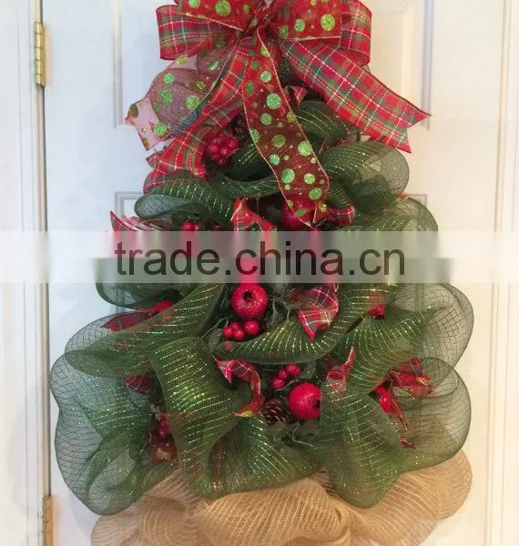 Deco Mesh Christmas Tree Wreath photo-3