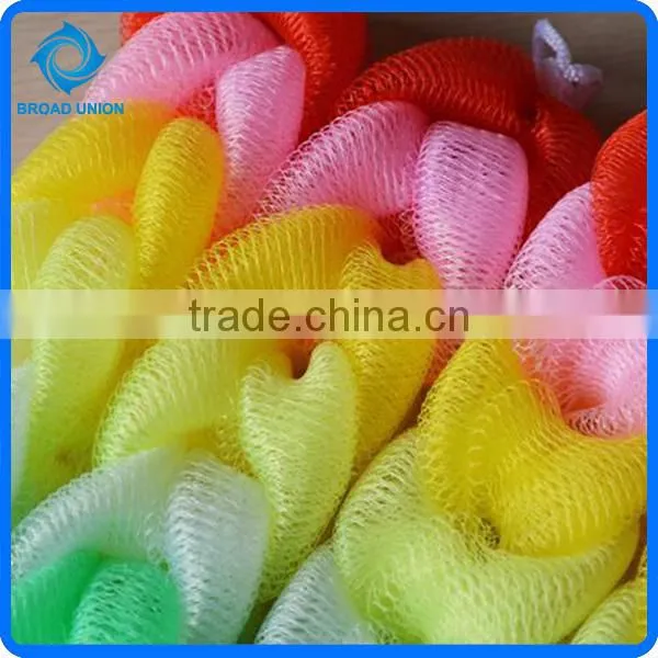 Custom Colorful Mesh Bath Sponge Long Shape Mesh Bath Sponge photo-2