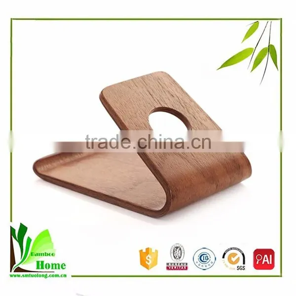 Smooth Surface Natural Bamboo Best Mobile Phone Holder for IPhone ,SAMSUNG