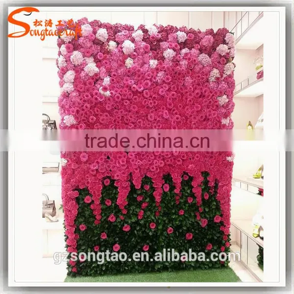 Wedding Decoration Flower Wall Cloth Flower Artificial Flower Wall in Sale photo-2