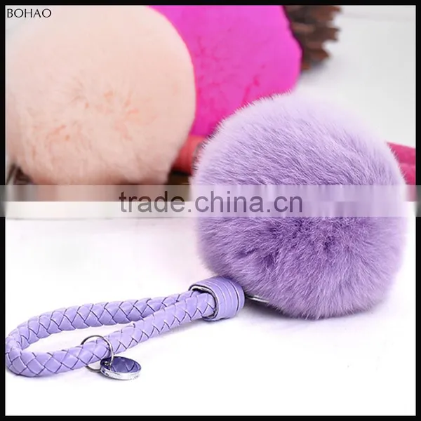 Wholesale Fluffy Faux Fur Pom Pom For Bag or Key Chain photo-4