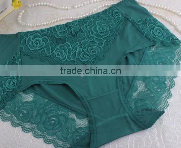 Beauty Color Lace/spandex Sexy Adult Woman Panty Transparent Underwear for Girl photo-2