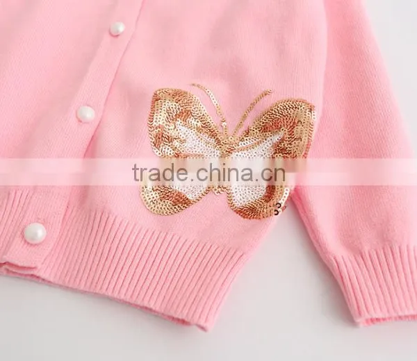 100% Cotton Girls Clothing Knitted Cardigan for Girls Sweater Cardigans Wholesale photo-4