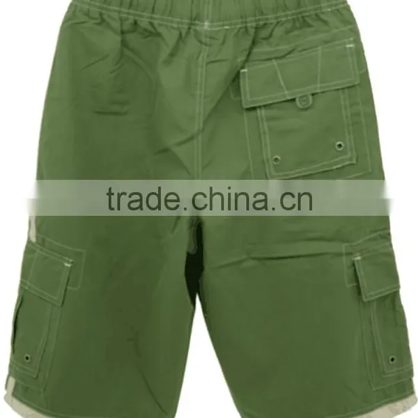Three Pocket Simple Men Casual Board Shorts With Rope photo-2