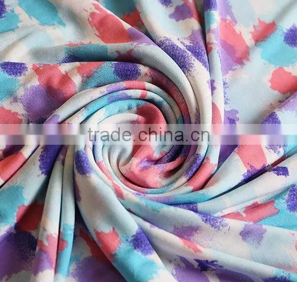 Woman Sexy Fabric Breathable Printed Jersey Knit Fabric photo-4