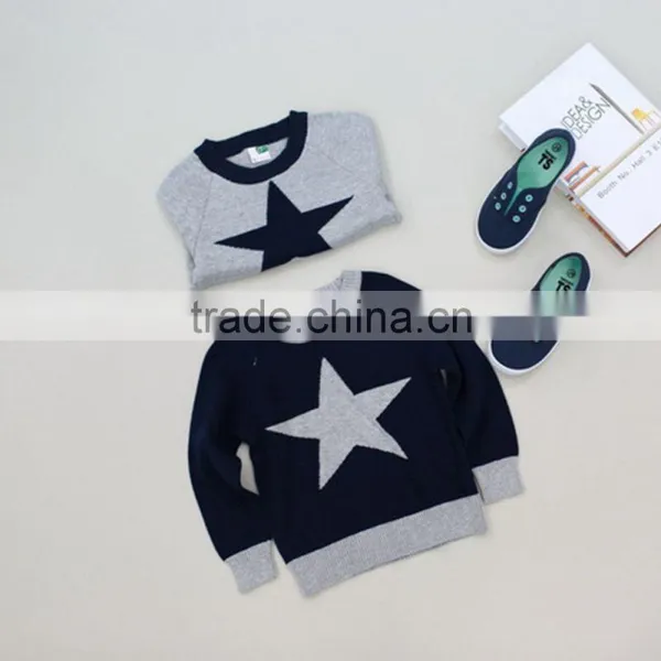 2-7 Years Kids Bohemia Style Sweater, Color Rendering Sweater, Boutique Children's Cotton Sweater photo-2