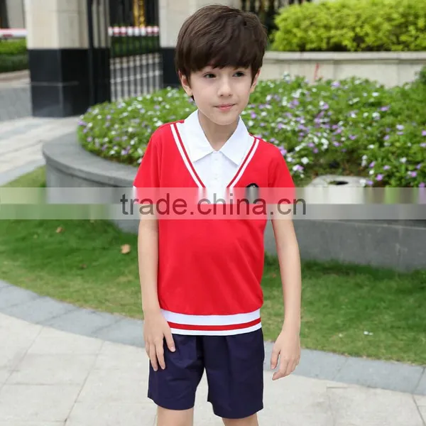 Juqian China Uniform Manufacturer Custom-made Stylish Red Autumn Summer Kindergarten School Uniform photo-5
