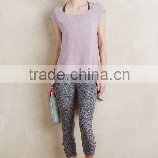 Custom Women Yoga Wear Polyester Spandex Dry Fit Sexy Gym Fitness Leggings photo-4