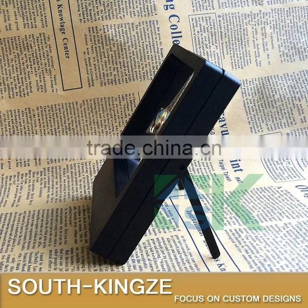 11x9cm Black Square ABS Plastic Display Stand for Earring, Necklace, Pen photo-2