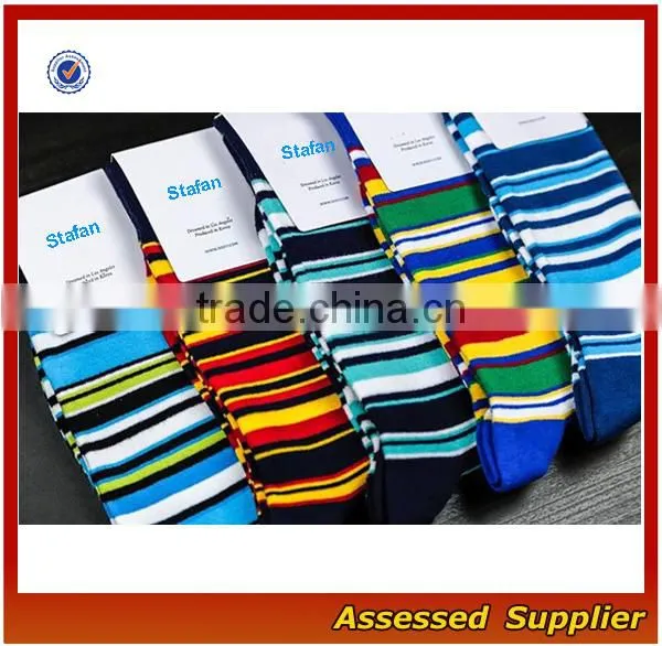 FXS141 Wholesale Custom Cotton Happy Business Mens Dress Socks photo-3