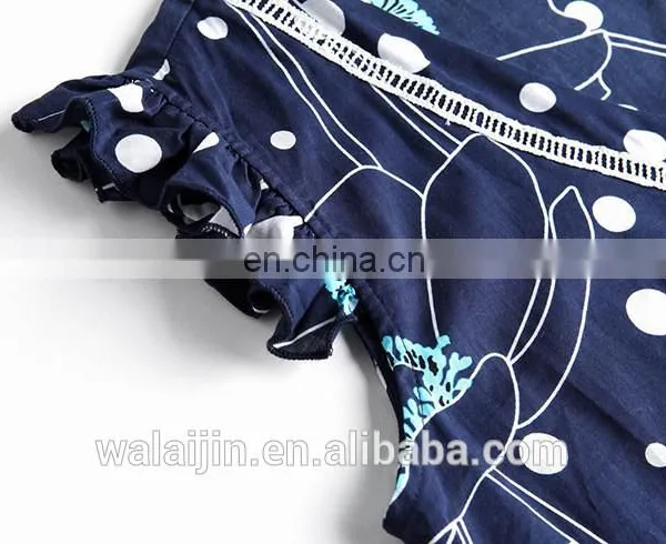 Frill Neck Floral Print Dress Maxi Designer Dress Woman photo-6