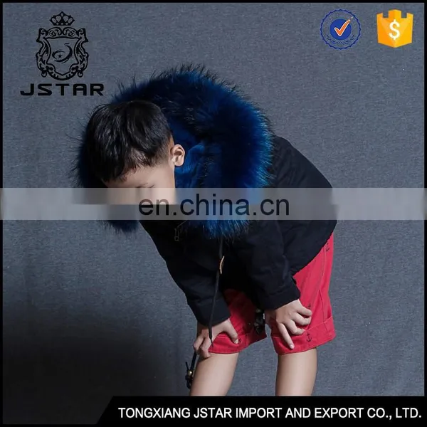 Wholesale Price Fake Fur Children Winter Jacket and Boys Parka Jacket