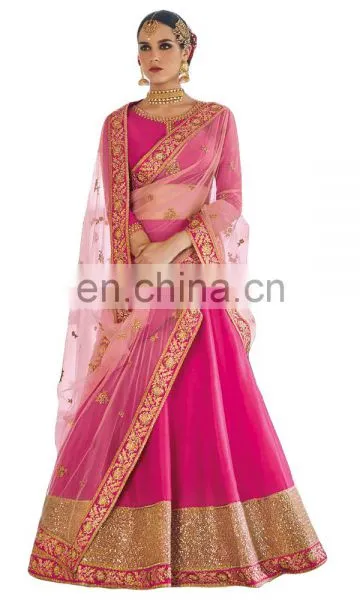 Wedding Wear Stylish Lehenga Choli + Bottom Pant Style Anarkali Suits Dress Material 2017 photo-3
