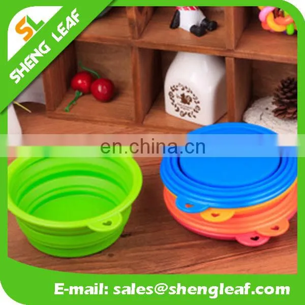 Pet Dog Travel Bowls Folding Silicone Bowls With Cover photo-2