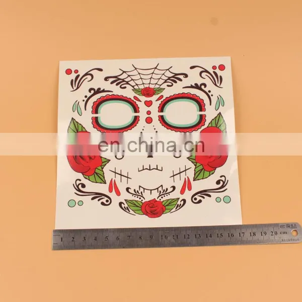 Halloween Decoration Costume Face Tattoo Sticker for Horror Cosplay Halloween Party photo-3