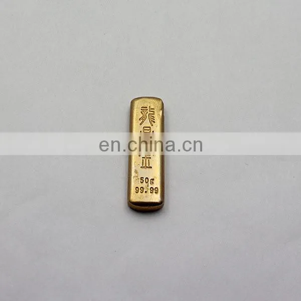 Souvenir Gold Plating Silver Bar Fake Colletctive Gold Bar photo-2