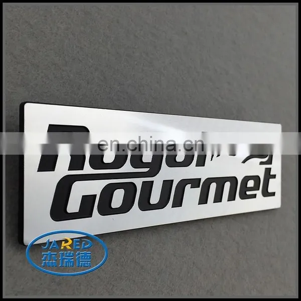 Engraved Logo Aluminum Metal Label With 3M Adhesive photo-2