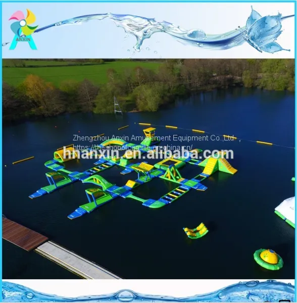 2018 New Design 33x28M Giant Commercial Adult Lake Inflatable Sea Floating Aqua Park For Sale