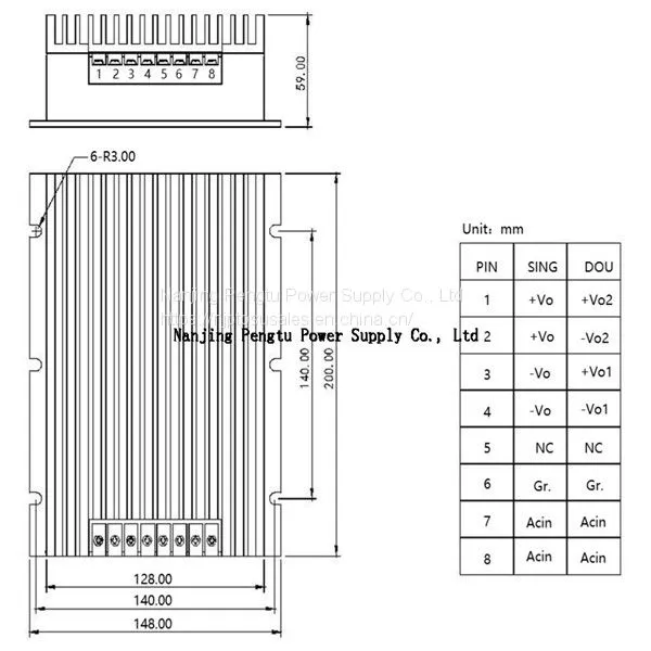 PAB-F5 Series 300-600W AC DC Converter 220vac photo-2