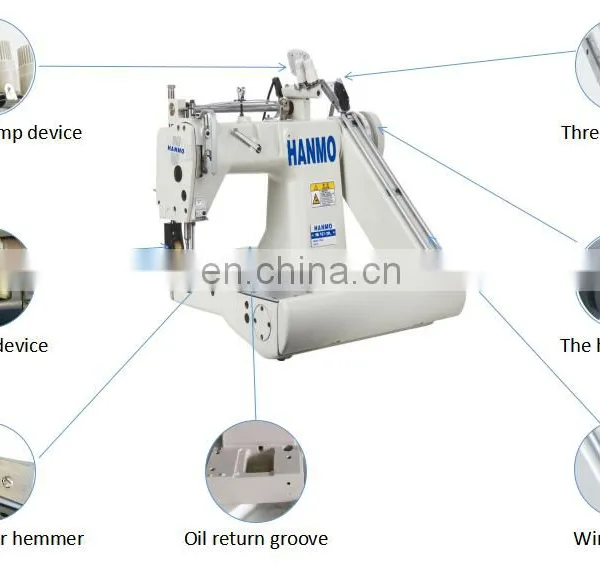 HM 927-2PL HIGH-SPEED DOUBLE NEEDLE FEED-OFF-THE-ARM CHAINSTITCH MACHINE photo-2