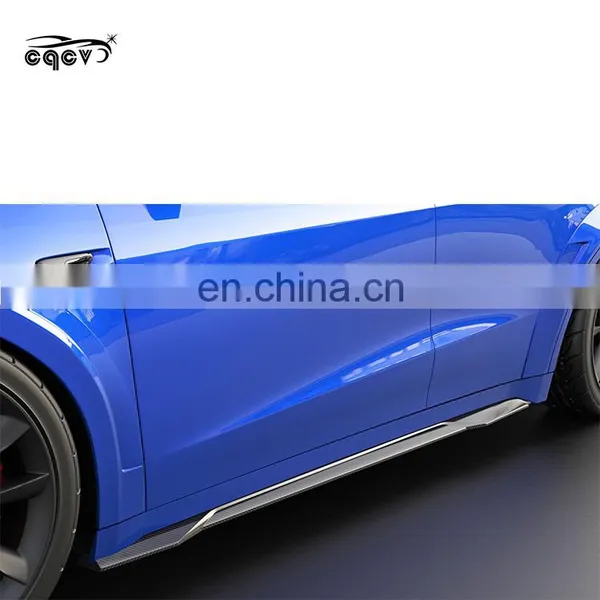 For Tesla Model Y Zeus Style Carbon Fiber Front Lip Spoiler Side Skirt Rear Diffuser for Model Y photo-2