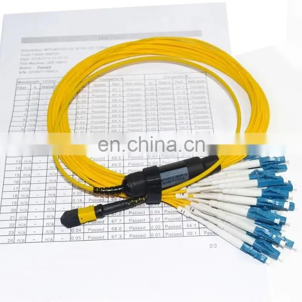 Factory Price 8 12 24 Fibers Fiber Optic MTP MPO Patch Cable photo-5