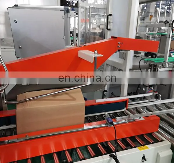 Packing Line Automatic Cardboard Carton Unpacking Bottom-Sealing Carton Forming Machine photo-4