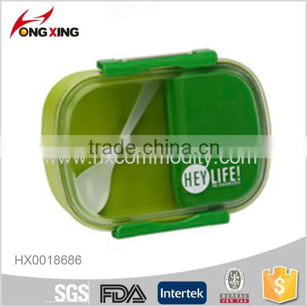 PP The Large Capacity Plastic Students Lunch Box With Spoon photo-3